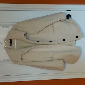 Oversized Sherpa Jacket Cream